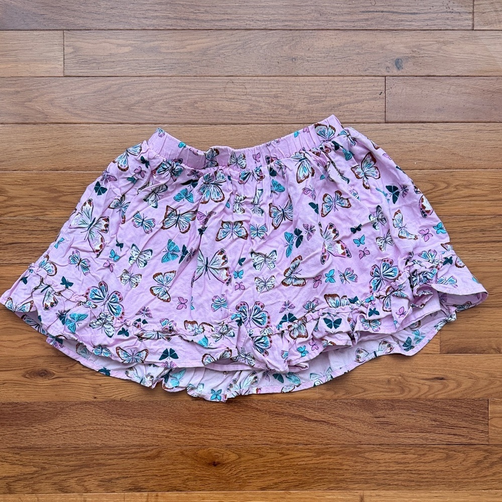 Sonoma Pink Butterfly Patterned Skort